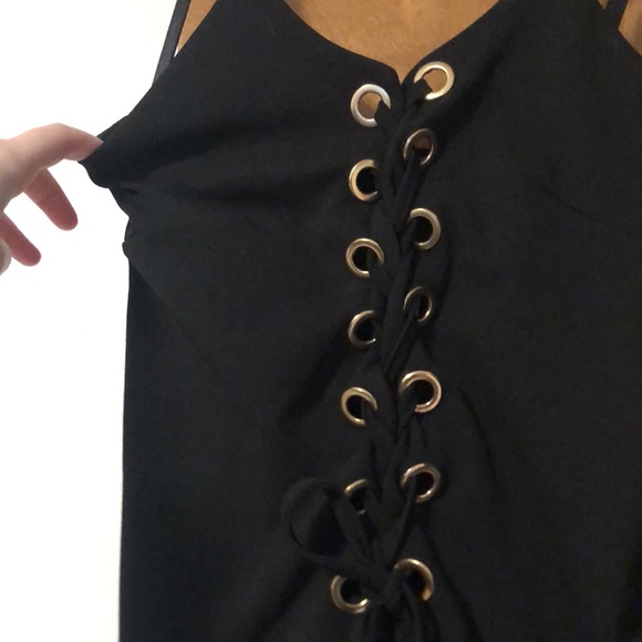 Lace Up Bodycon Dress - Picture 2 of 5